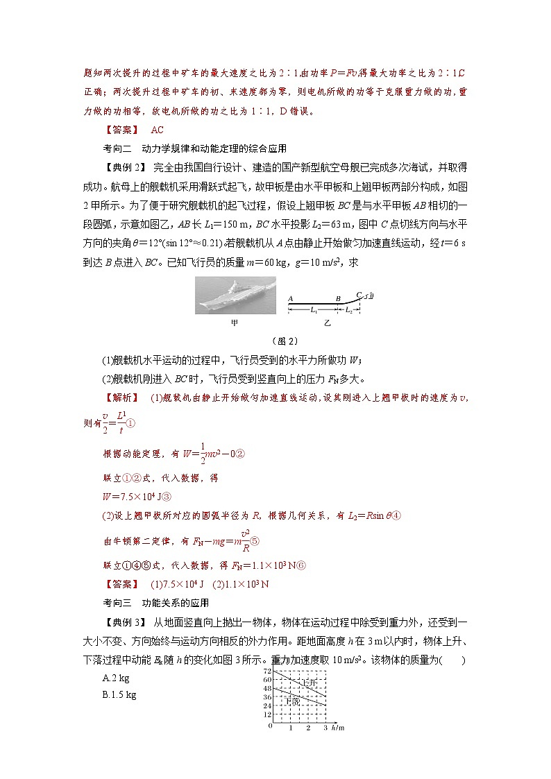 专题05 动量和能量观点在力学中的应用-备战2021届高考物理二轮复习题型专练03