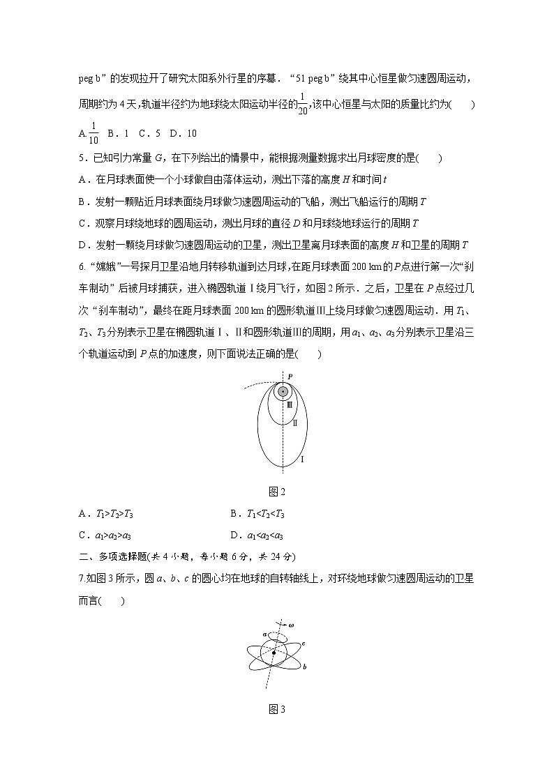 高中物理人教版必修2练习：第六章 万有引力与航天 章末检测 word版含解析02
