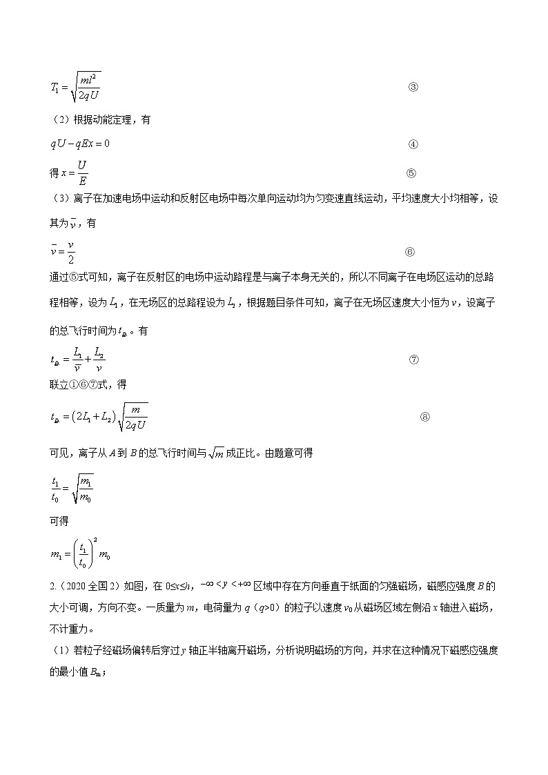 高考物理（2010~2020）真题专项练习   14 磁场2（解析版）第2页