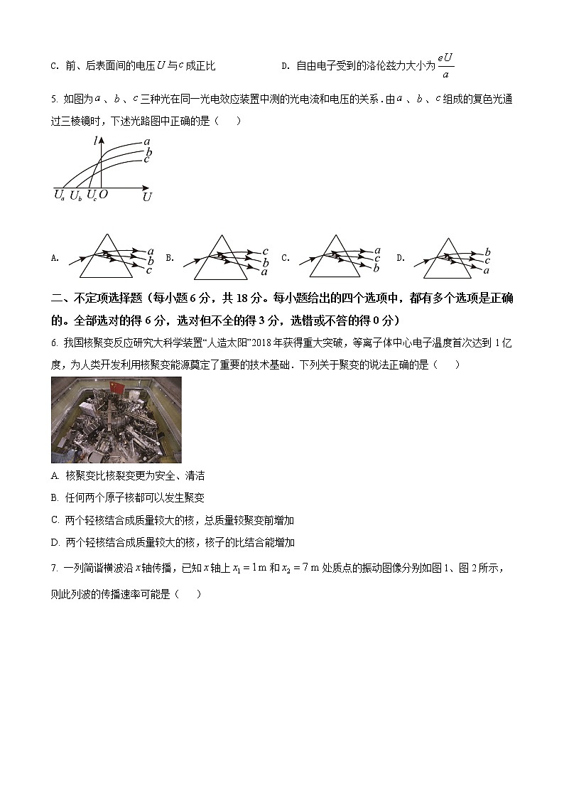 2019年天津市高考物理精编原卷第3页