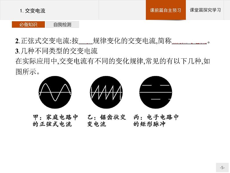 人教版（2019）物理选择性必修第二册课件第三章　1.交变电流05