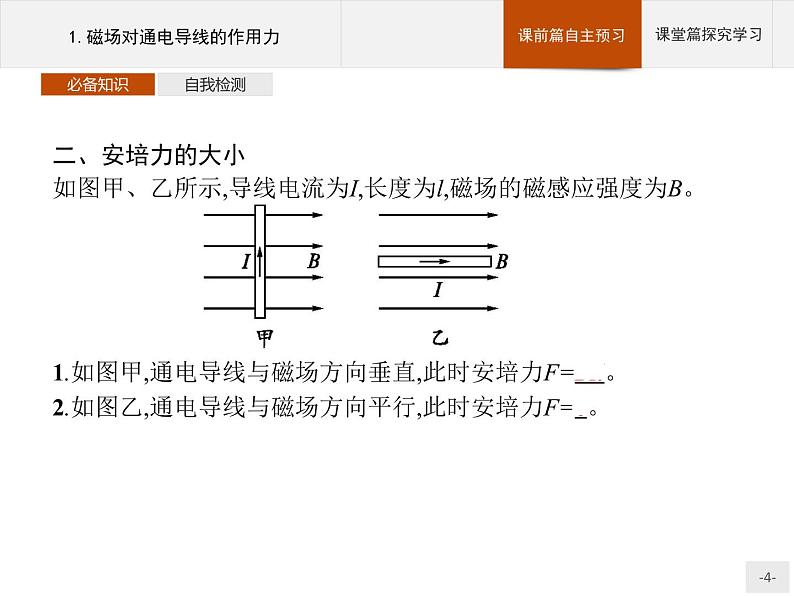 人教版（2019）物理选择性必修第二册课件第一章　1.磁场对通电导线的作用力04