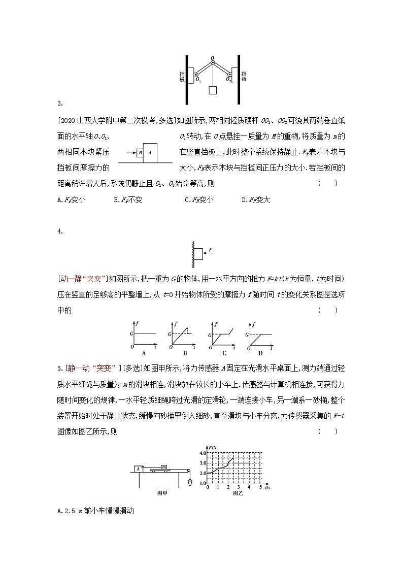 全国版2022高考物理一轮复习专题二相互作用1练习含解析第2页