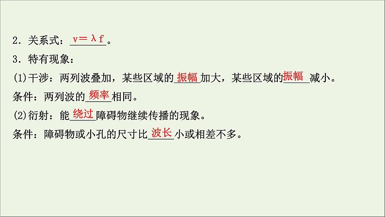 2022届高考物理一轮复习选修3_4第一章第2讲机械波课件新人教版第6页