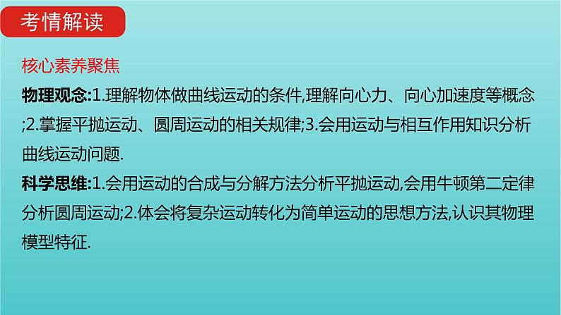 全国版2022高考物理一轮复习专题四曲线运动课件第4页