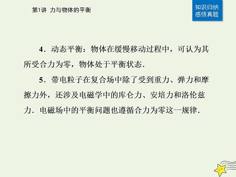 2021年高考物理二轮复习第一部分第1讲力与物体的平衡课件07