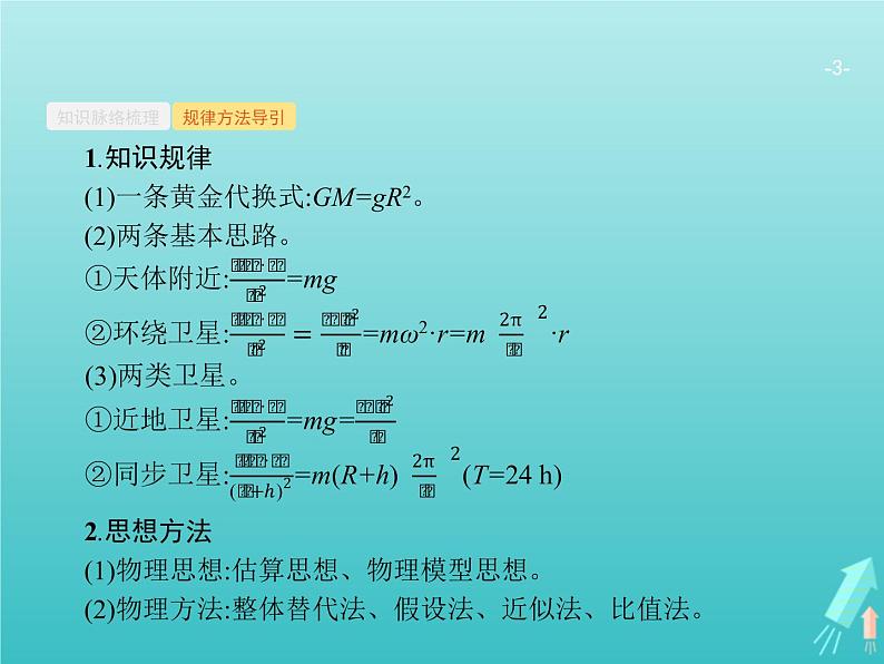 2021高考物理二轮复习第4讲万有引力与航天课件03