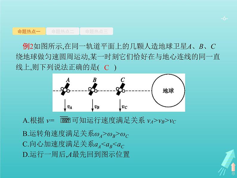 2021高考物理二轮复习第4讲万有引力与航天课件06