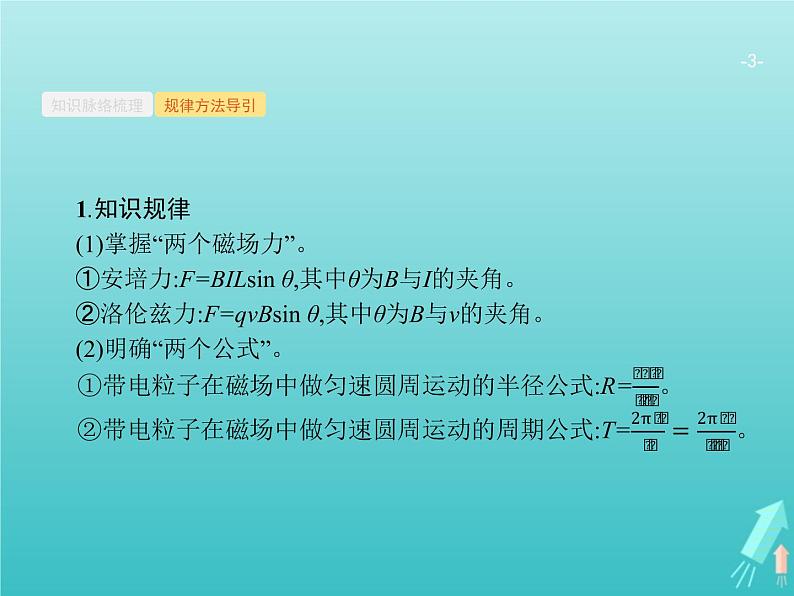 2021高考物理二轮复习第9讲磁场性质及带电粒子在磁场中的运动课件03