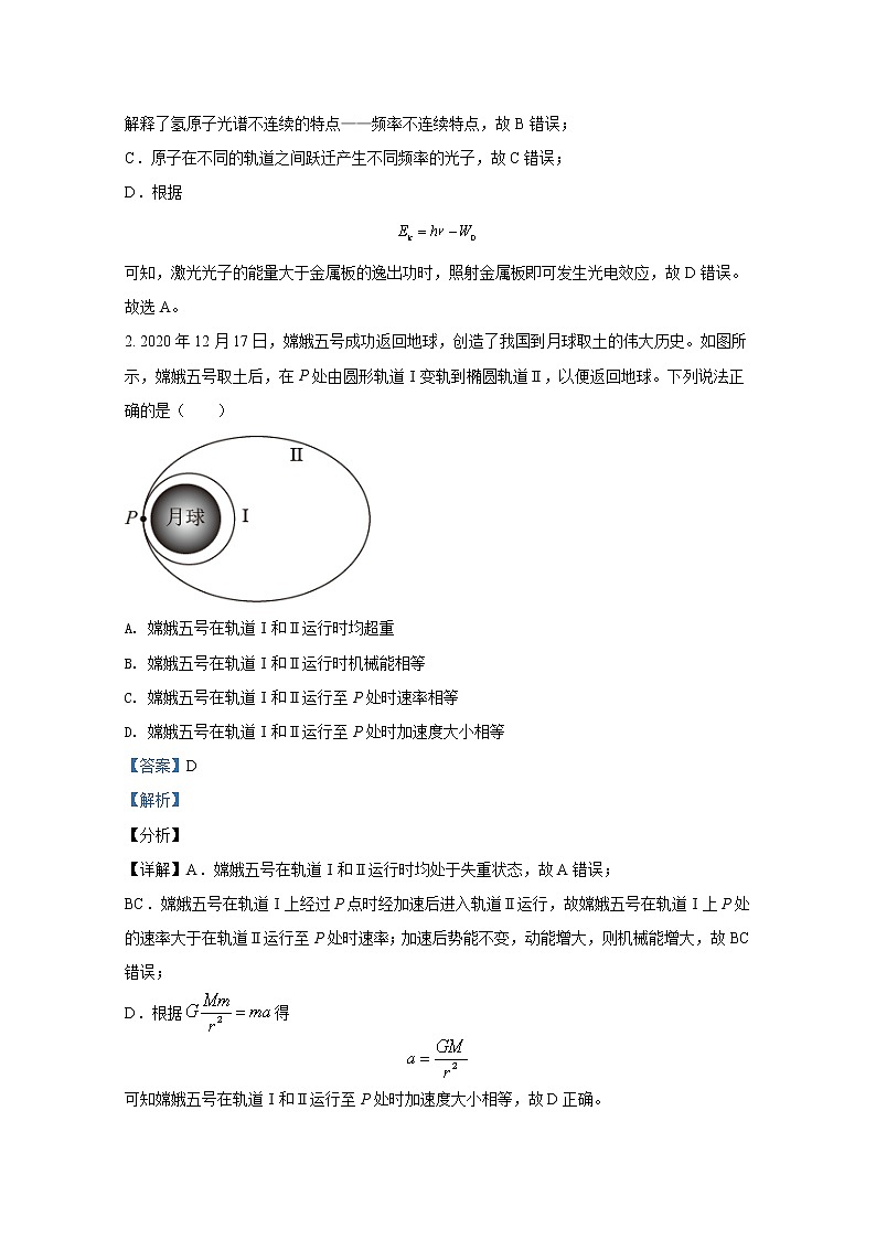 2021年八省联考广东省物理答案解析卷第2页