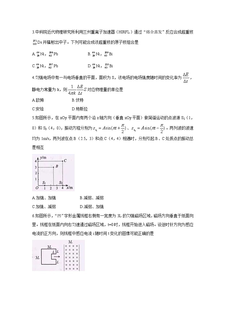 2021年八省联考辽宁省物理原卷第2页