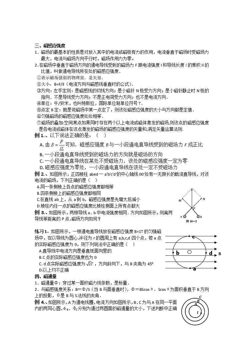 106高考物理专题复习精品：磁场(学生版)106第2页