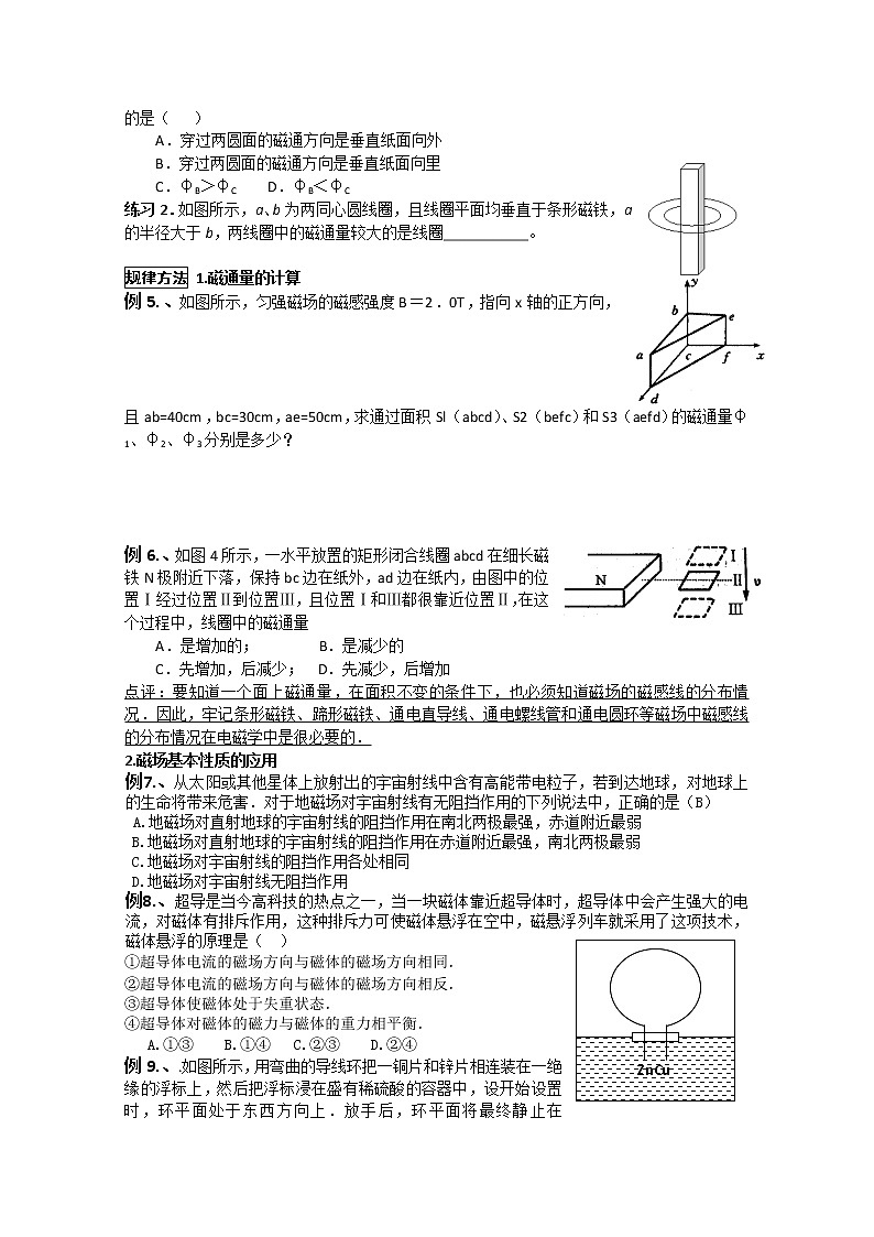 106高考物理专题复习精品：磁场(学生版)106第3页