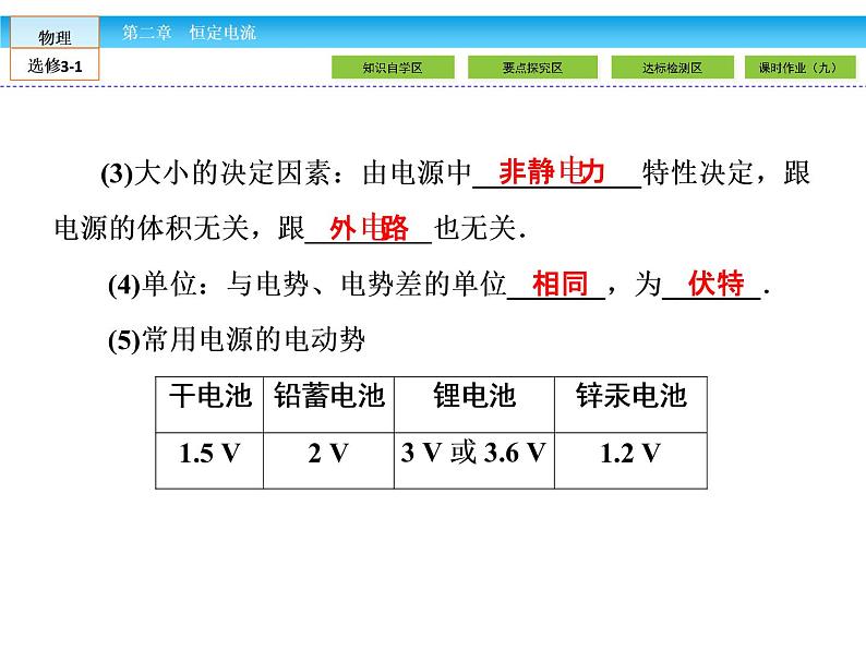 （人教版）高中物理选修3-1课件：第2章 恒定电流2.2第6页