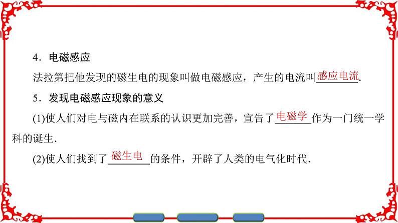 高中物理人教版选修3-2（课件）第四章 电磁感应 1+205