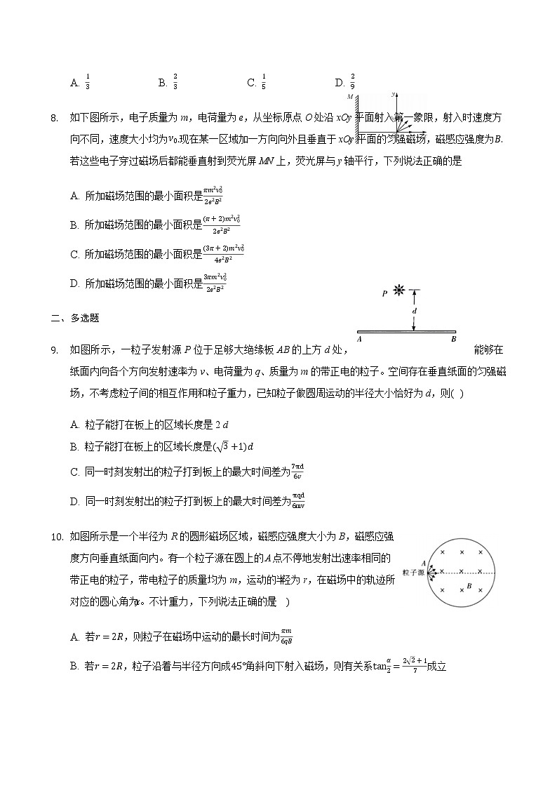 2021届高三物理二轮复习常考模型微专题复习-旋转类动态圆问题专题（含解析）第3页