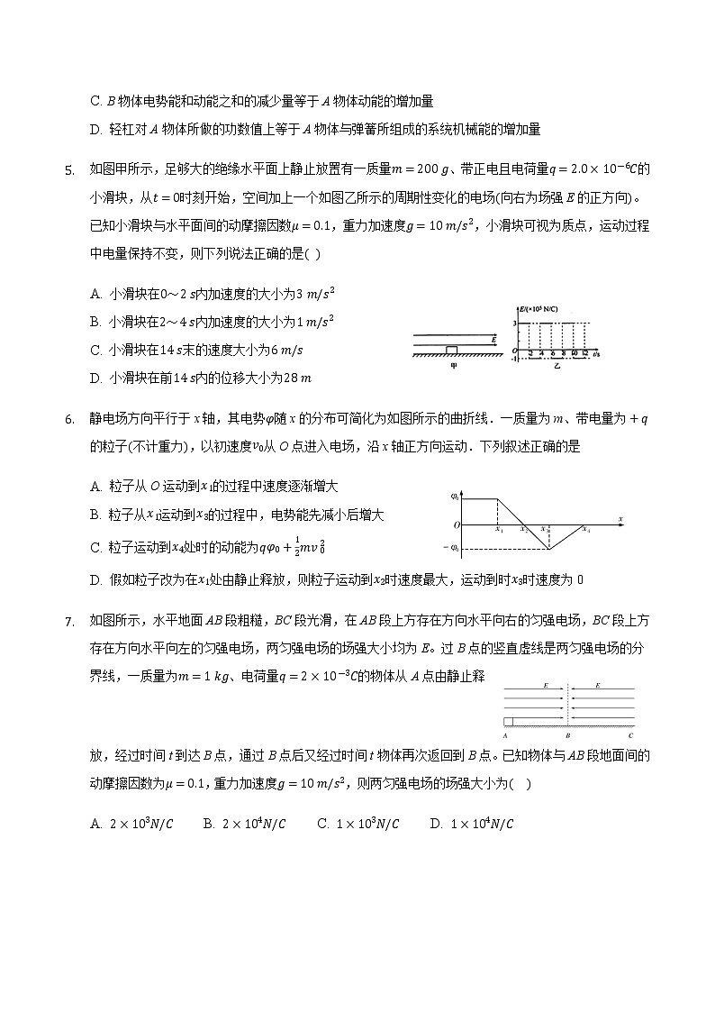 2021届高三物理二轮复习常考模型微专题复习-带电粒子在电场中的多过程运动专题（含解析）02