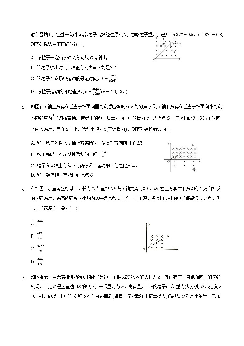 2021届高三物理二轮复习常考模型微专题复习-带电粒子在磁场运动中的多解问题（含解析）02