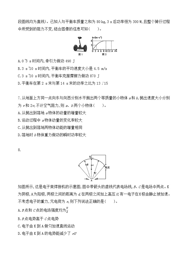 小题仿真模拟训练01-2021届高三物理二轮复习新高考版（含解析）第3页