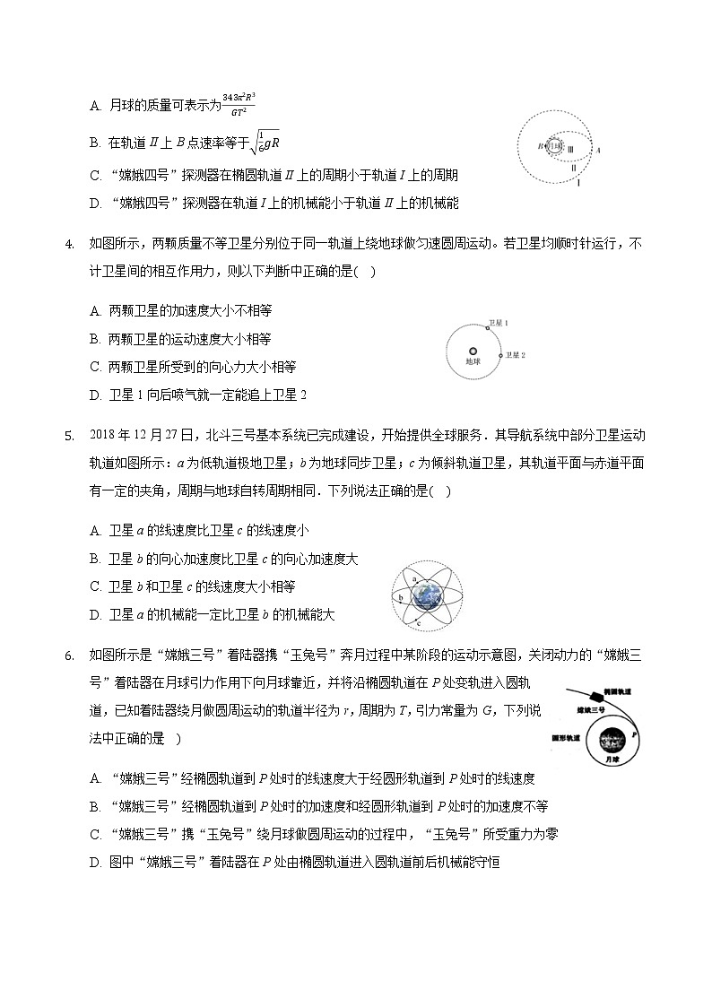 2021届高三物理二轮复习常考模型微专题复习—人造卫星专题（含解析）第2页