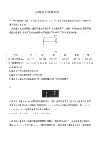 小题仿真模拟训练11-2021届高三物理二轮复习新高考版（含解析）