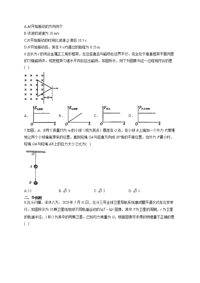 2021届高考物理黄金预测卷 新高考版 辽宁地区专用02