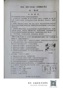 江苏省南通市如东县2020-2021学年高二上学期期末考试物理试题（图片版）