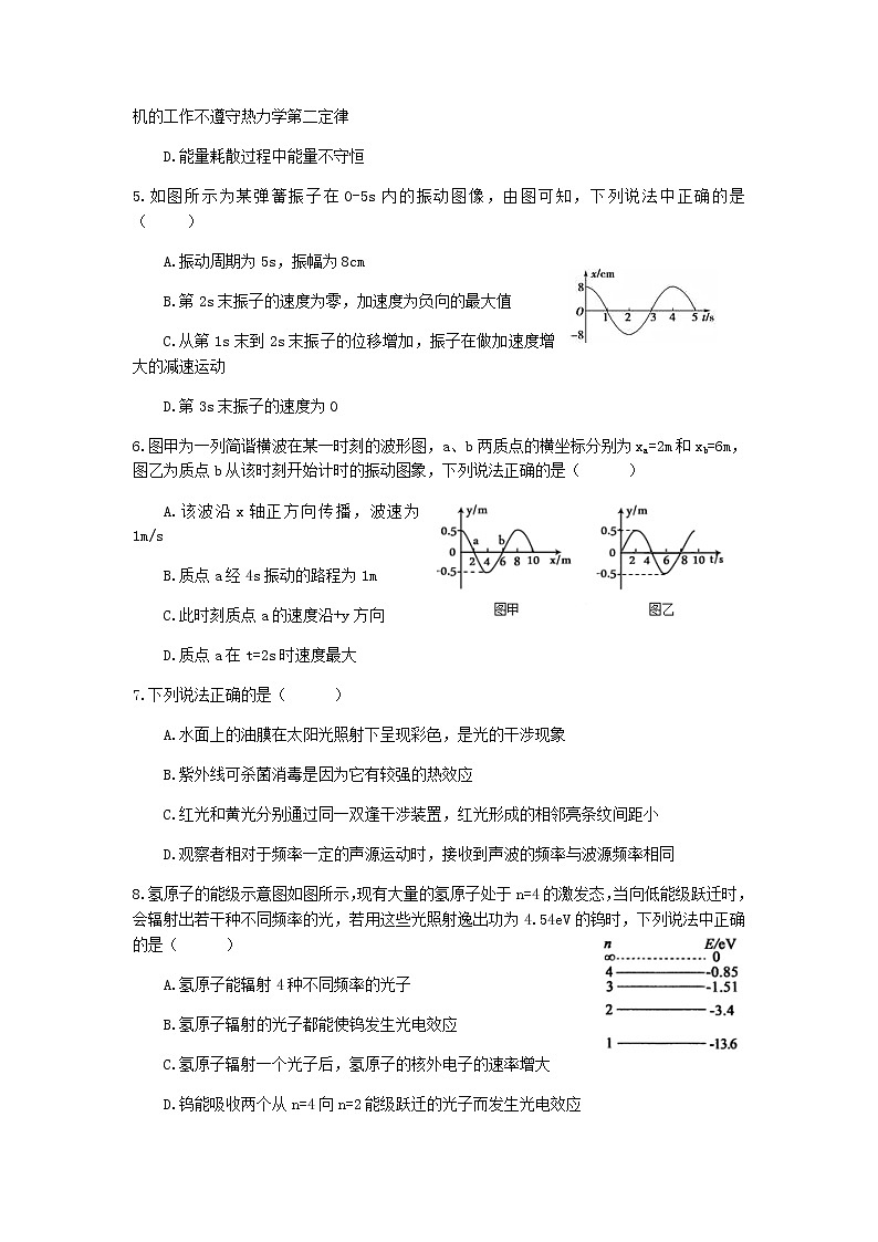 辽宁省大连市普兰店区第三十八中学2021届高三上学期开学考试物理试题02