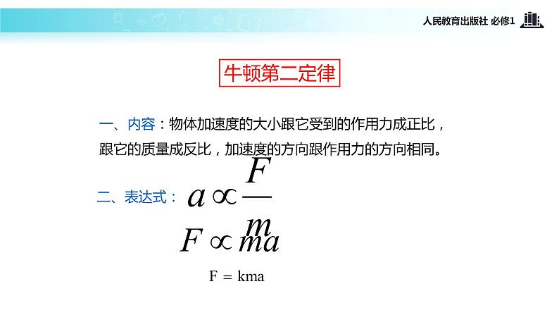 【教学课件】《牛顿第二定律》（人教）04