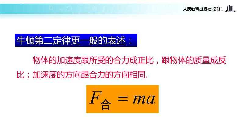 【教学课件】《牛顿第二定律》（物理人教必修1）04