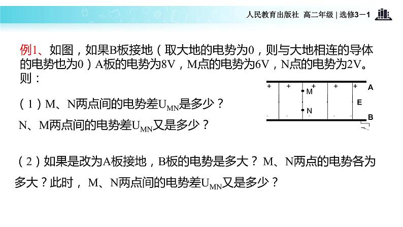 【教学课件】《5．电势差》（人教）第6页