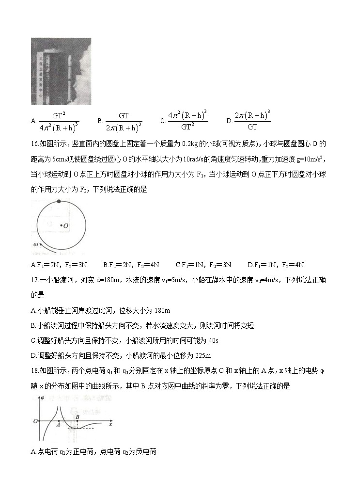 全国卷Ⅲ2021年衡水金卷先享题信息卷（四）物理（含答案）02