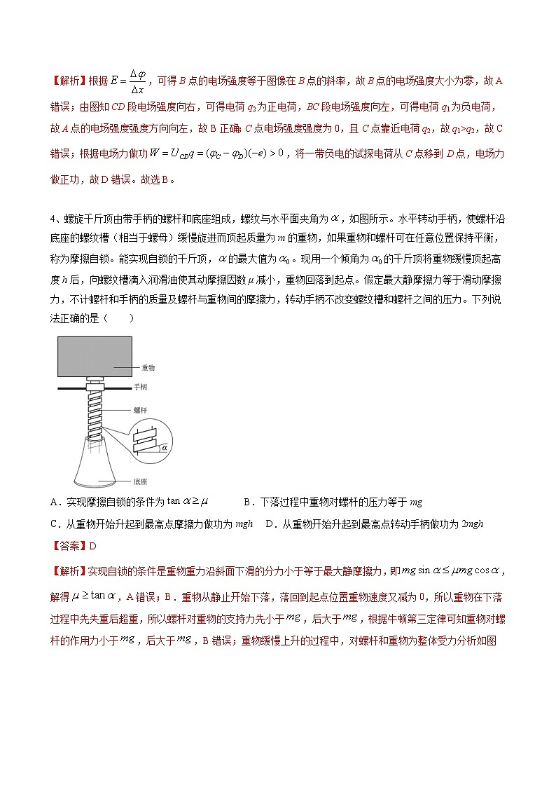 试卷01-2021年高考物理考前冲刺押题卷（山东卷）（解析版）第3页
