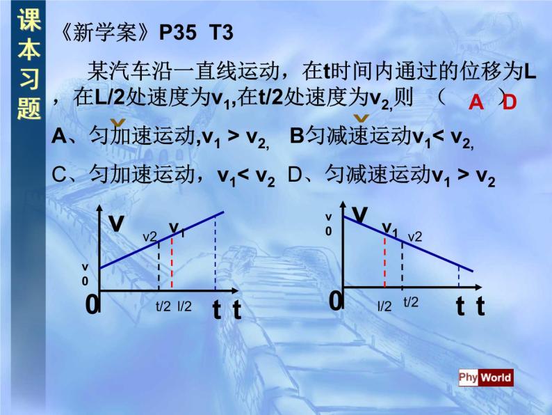 沪教版（2019）高中物理必修第一册2.4匀变速直线运动的一些有用的推论共13张PPT04