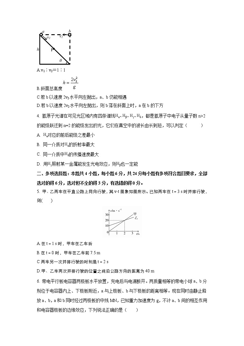 2021福建省高考压轴卷： 物理 +答案解析02
