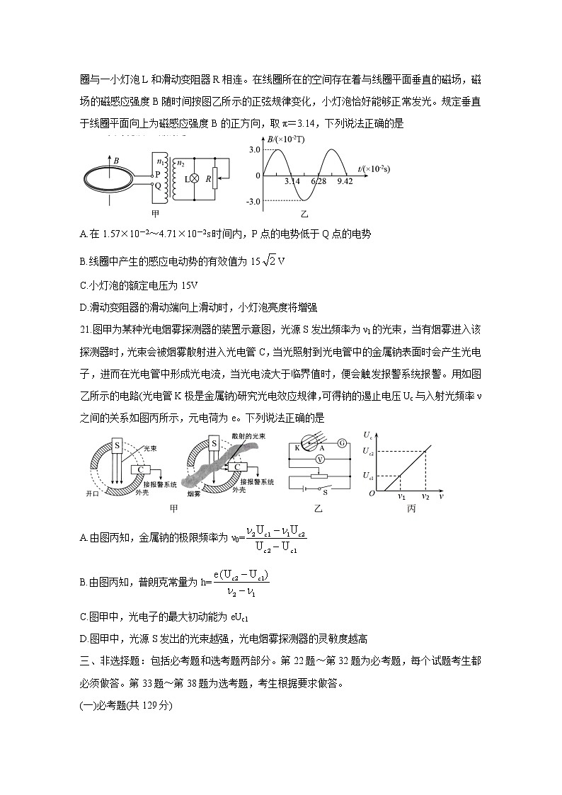 吉林省长春市2021届高三质量检测（四）+物理+答案解析03