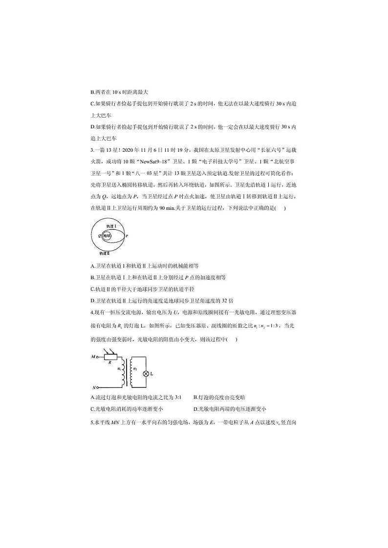 河北省2021届高三下学期5月高考终极猜题卷 物理（含答案）02