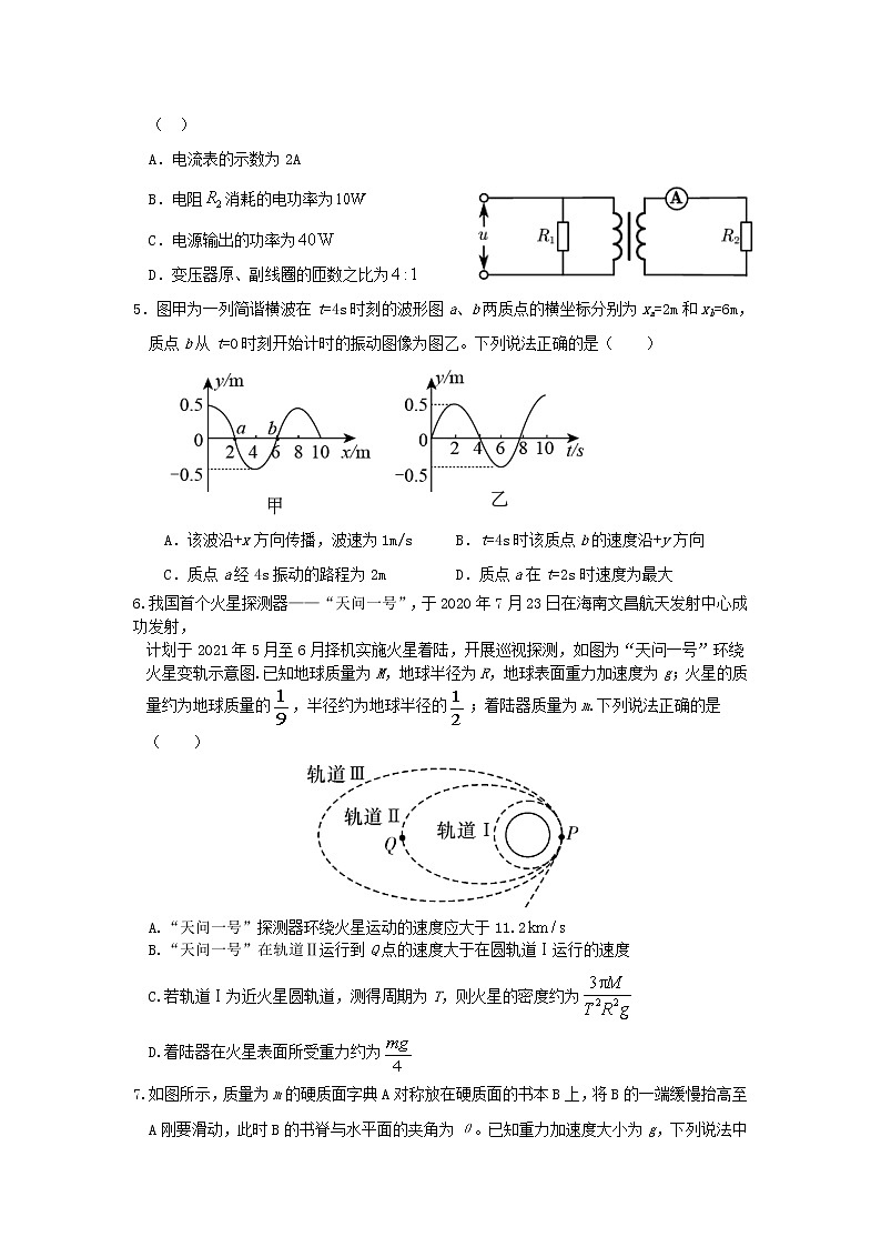 2021届湖北省黄冈市麻城实验高中高三5月冲刺模拟考试（五）物理02