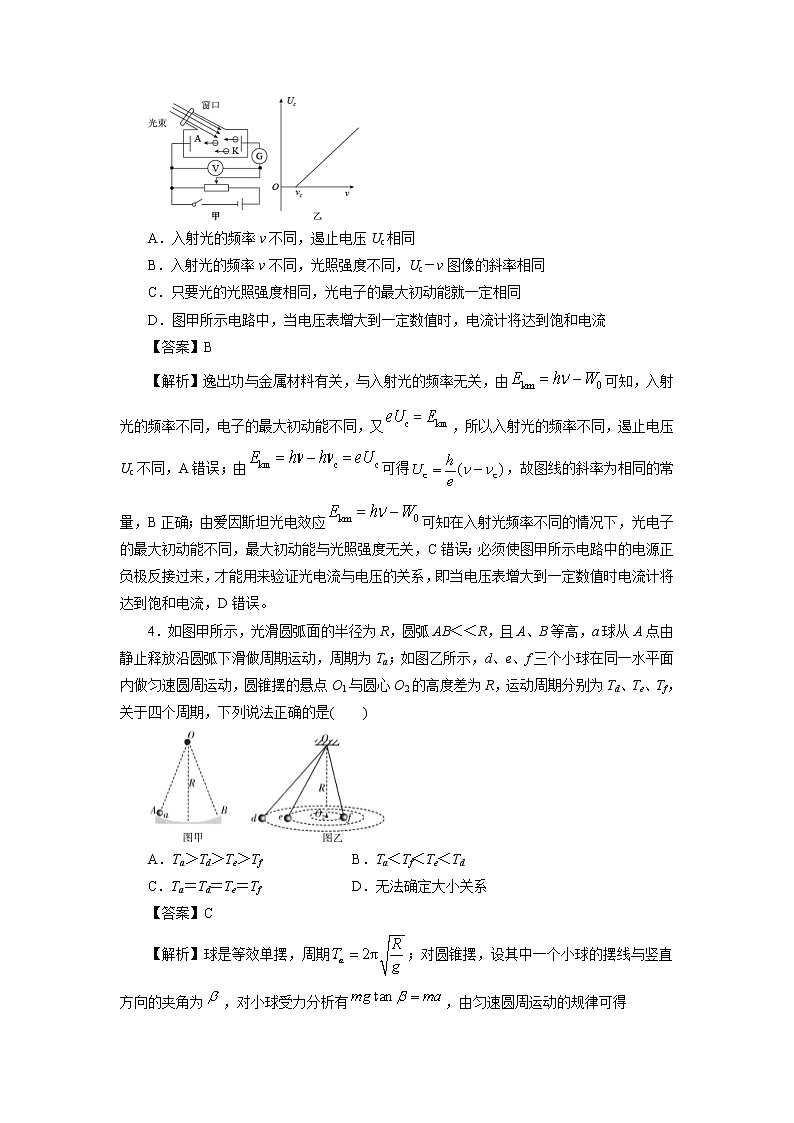 2021届湖北省随州市第一中学高三（新高考）最新信息卷（一） 物理（解析版）02