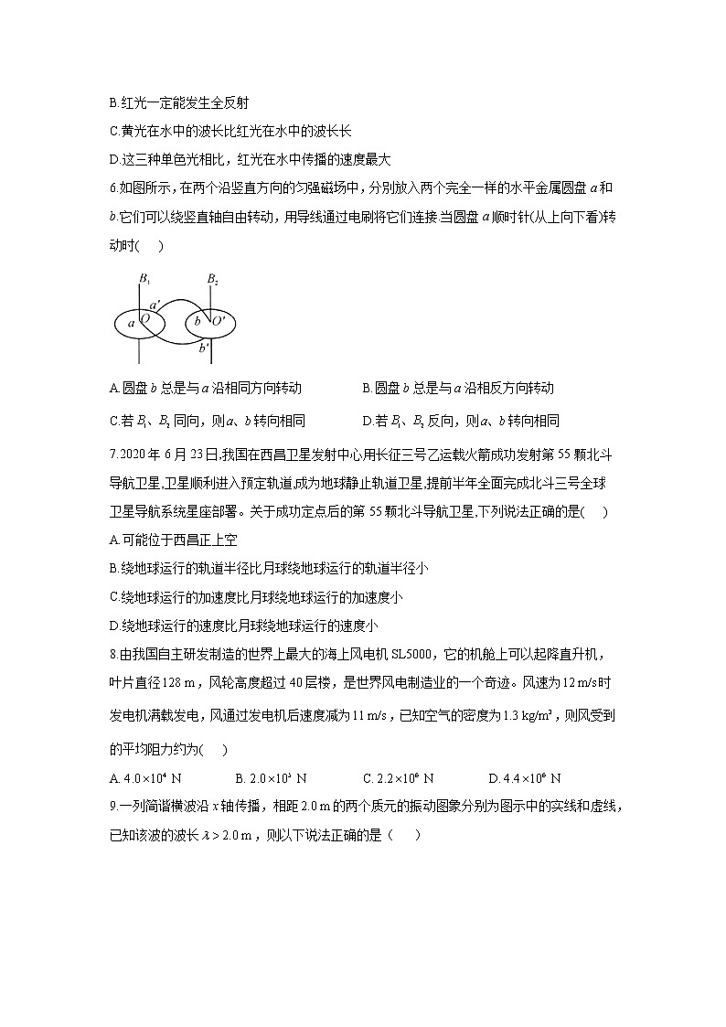 2021届海南省海口市第一中学高三下学期模拟预测卷物理试题02