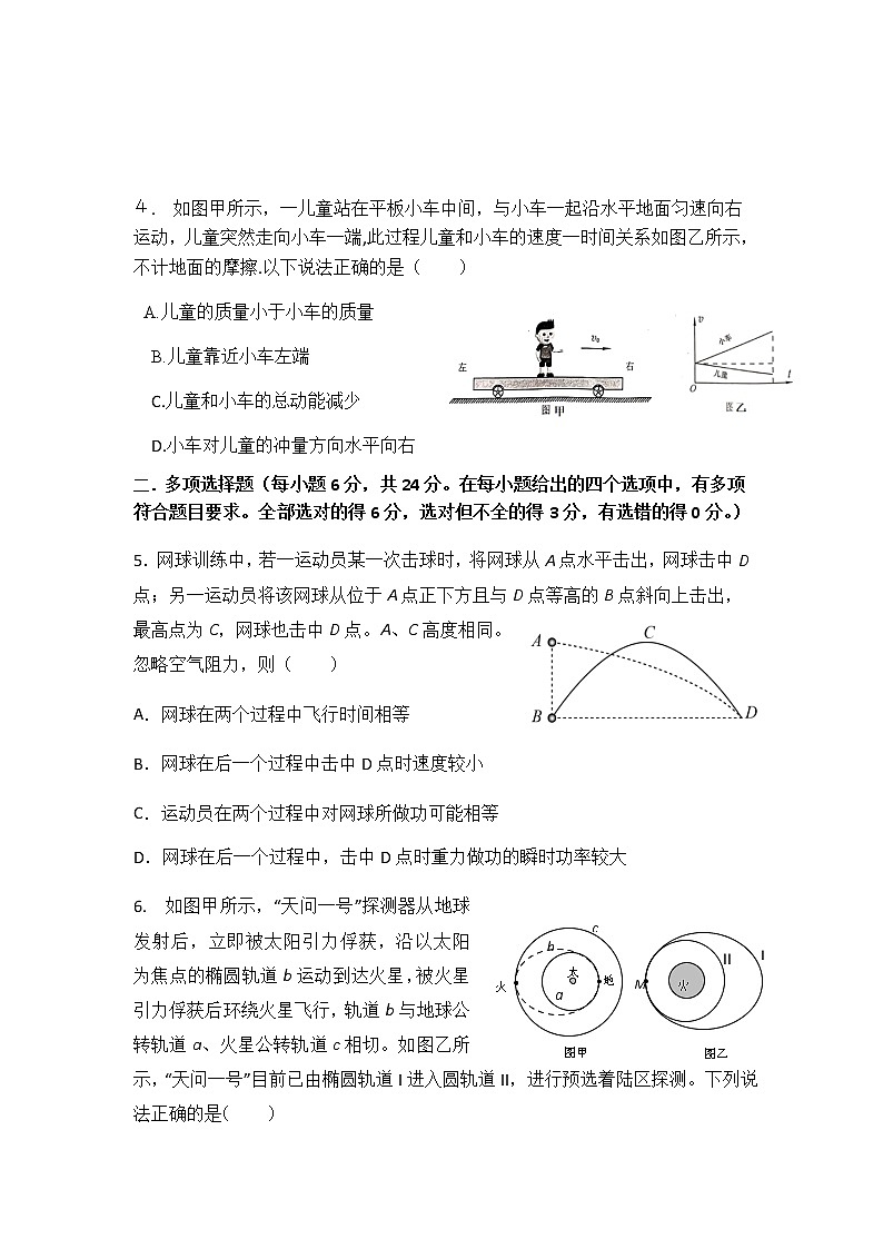 2021届福建省福州市一中高三第五次模拟考试 物理02