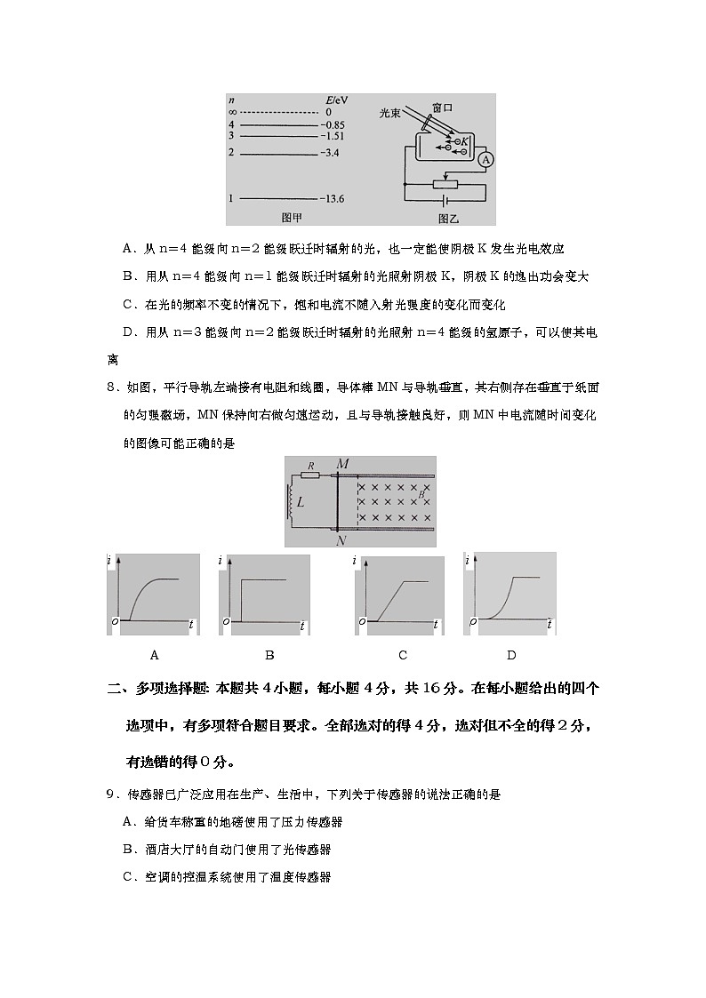 2020-2021学年山东省夏津第一中学高二下学期5月联考物理试题 word版03