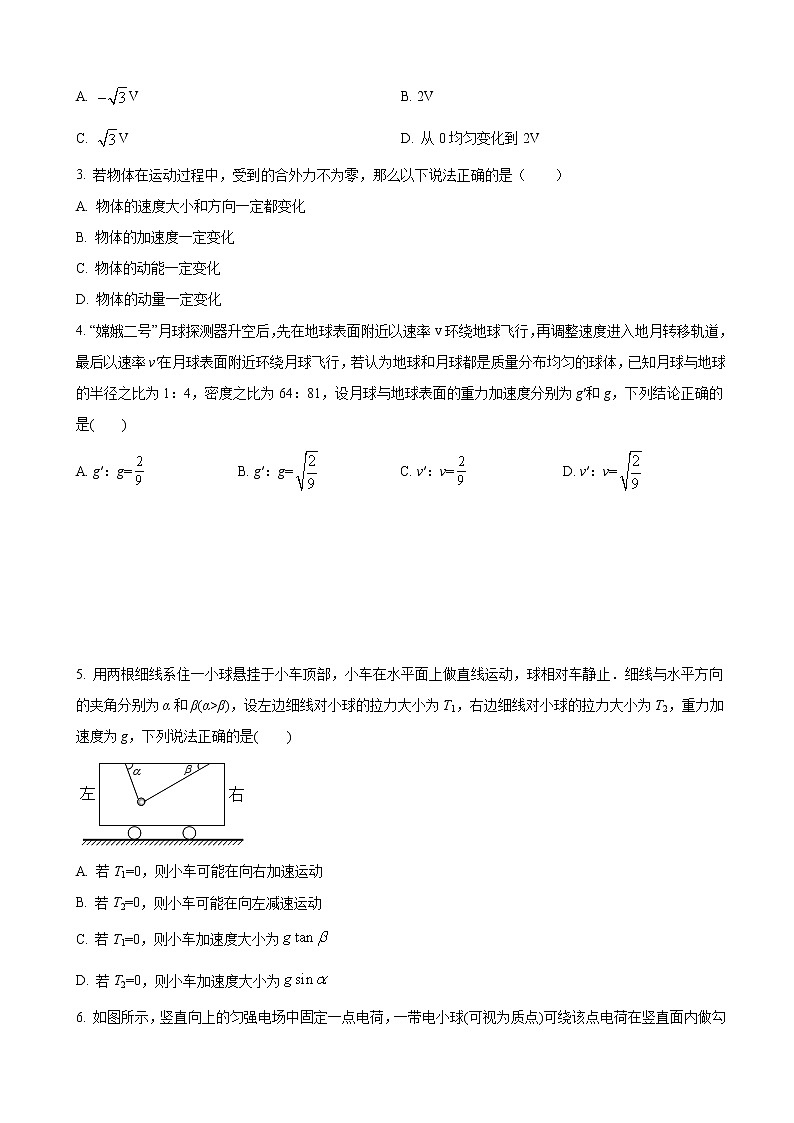 2021届辽宁省高三下学期4月高考模拟预测物理试题（19）（解析版）02