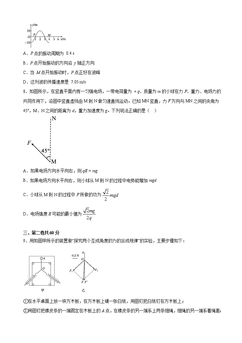2021届天津市高三高考物理临考练习六（无答案）第3页