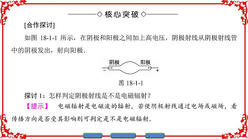 高中物理人教版选修3-5（课件）第十八章 原子结构 1 电子的发现06