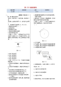 2020-2021学年选修1-1第二章  磁场二、电流的磁场练习题