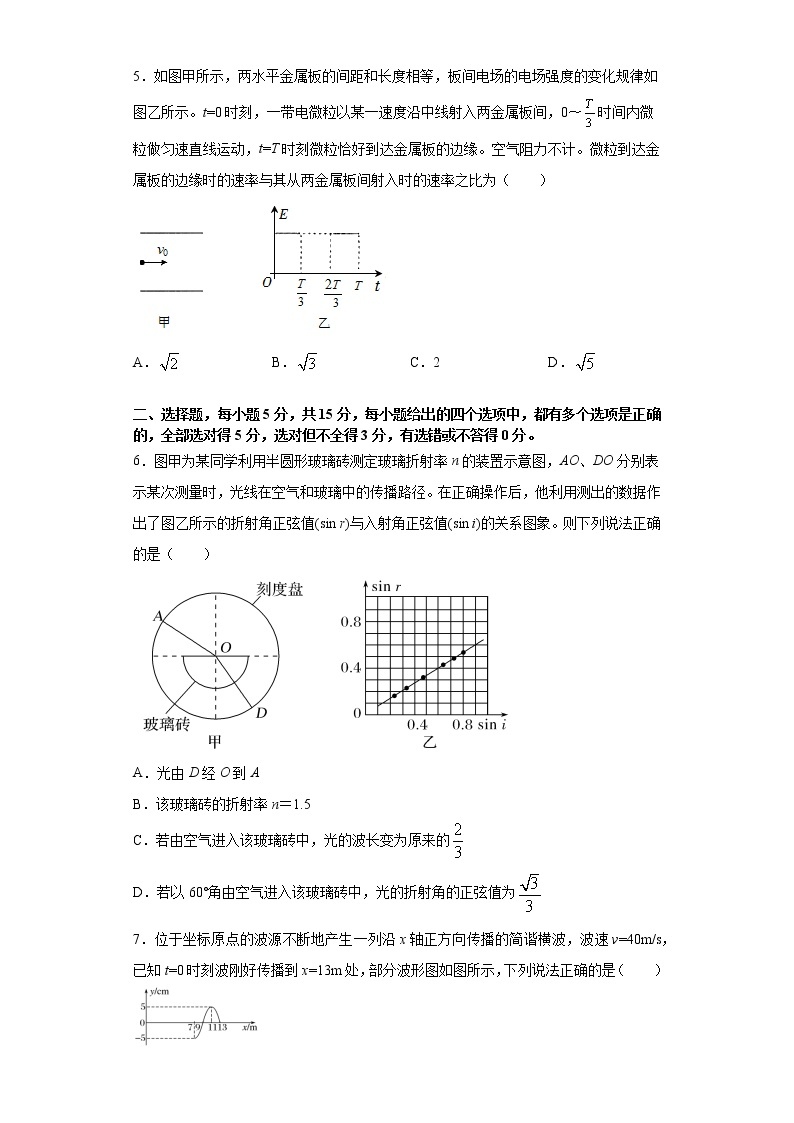 2021届天津市高三高考物理临考练习八02