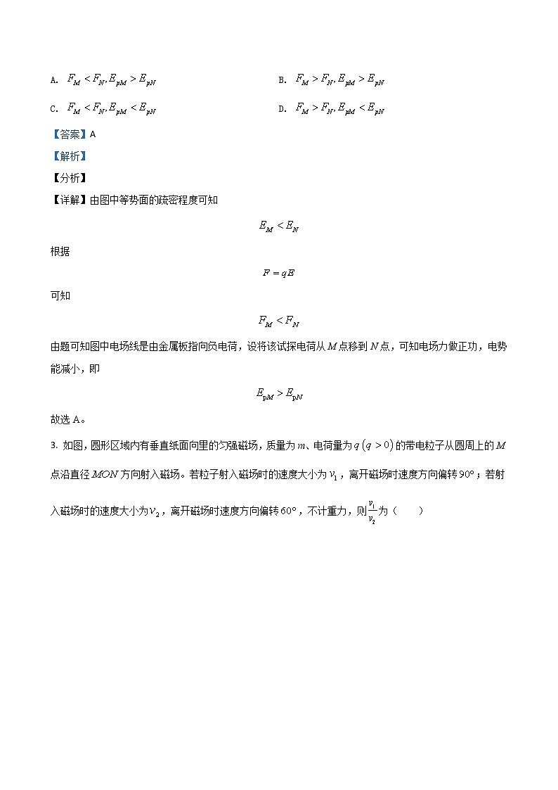 2021年高考全国乙卷理综物理高考真题及答案解析 (原卷+解析卷)02