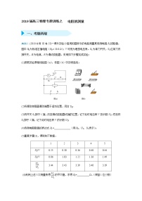 2019届高三物理专题训练之   电阻的测量