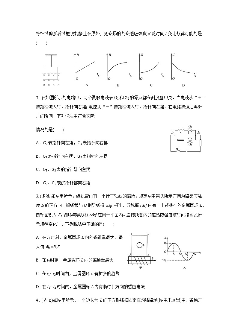 2019届高三物理专题训练之  法拉第电磁感应定律及其应用02